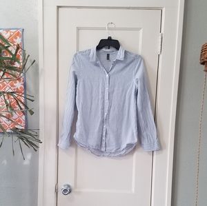 H&M Basic Striped Button Down